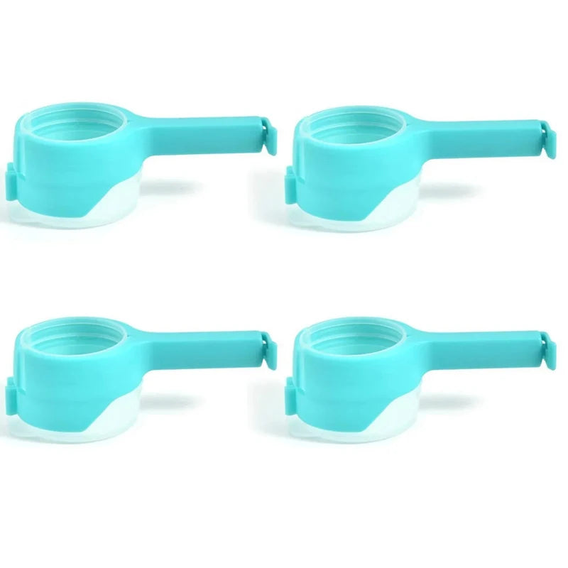 Bag Clips for Food Storage Sealing Clips with Pour Spouts Kitchen Chip Bag Clips Plastic Cap Sealer Clip Kitchen Storage