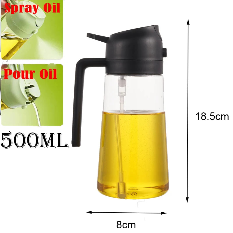 2in1 500ml Plastic oil sprayer